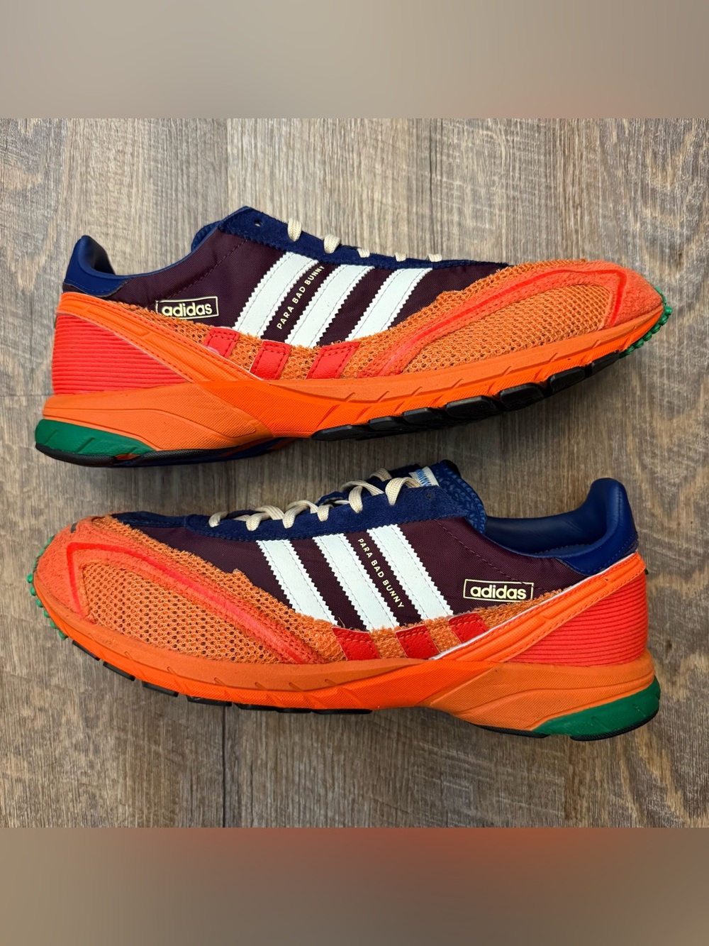 Bad Bunny x Adidas Adizero SL72 High Fashion Orange Maroon Multicolor